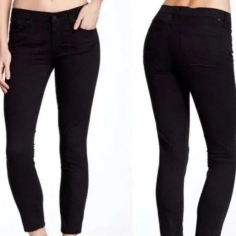 Authentic MOTHER cropped black jeans